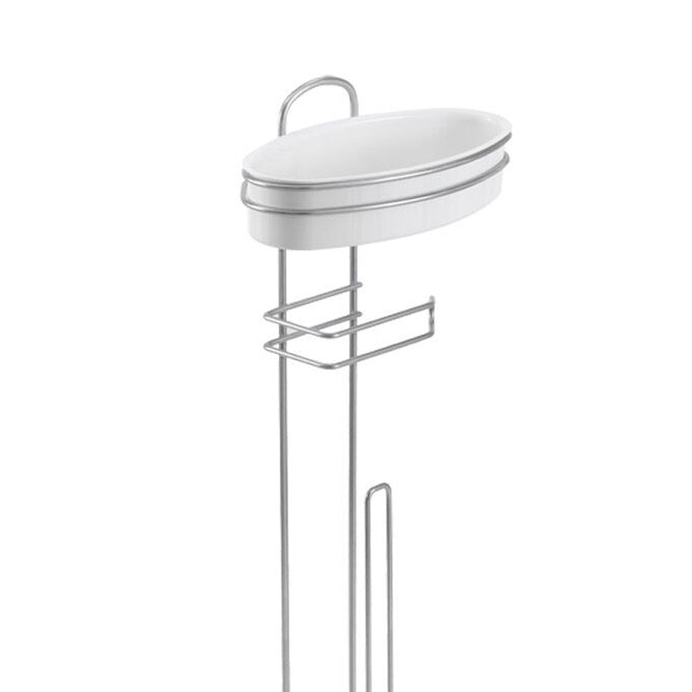 Orbit Toilet Paper Holder with Dispenser - White