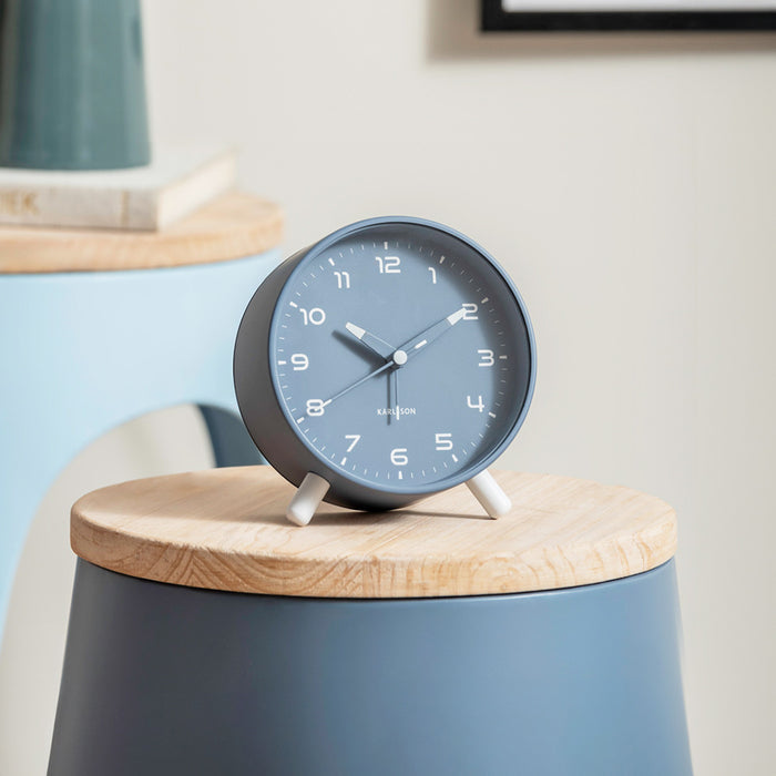 Réveil à Bascule Flip Karlsson - Design Orange Vif En Caoutchouc, Horloge De Table Rétro Moderne Avec Alarme