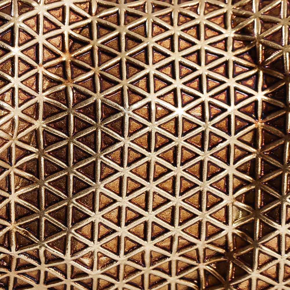 Orion Bear Sculpture - Grid Gold