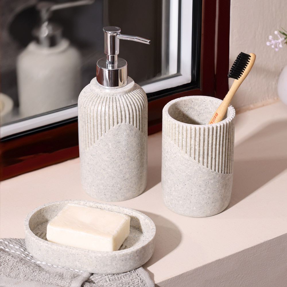 Orla 3-piece Bathroom Set - Light Grey