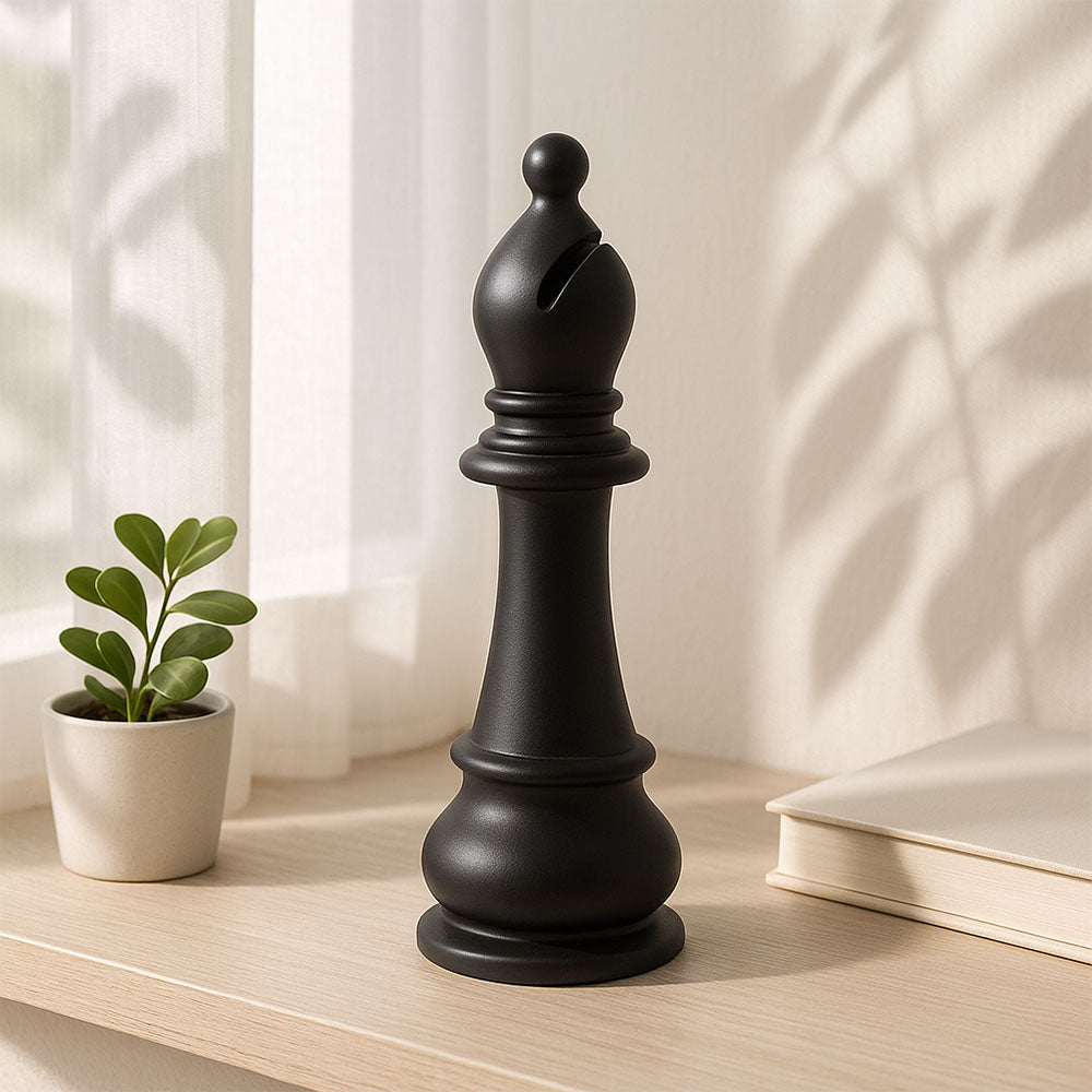 Oros Bishop Decorative Sculpture - Matte Black