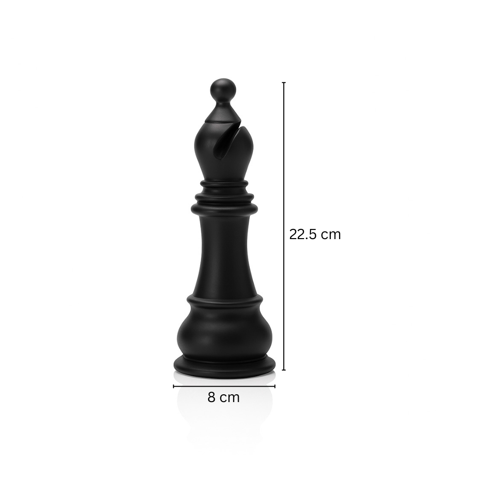 Oros Bishop Decorative Sculpture - Matte Black
