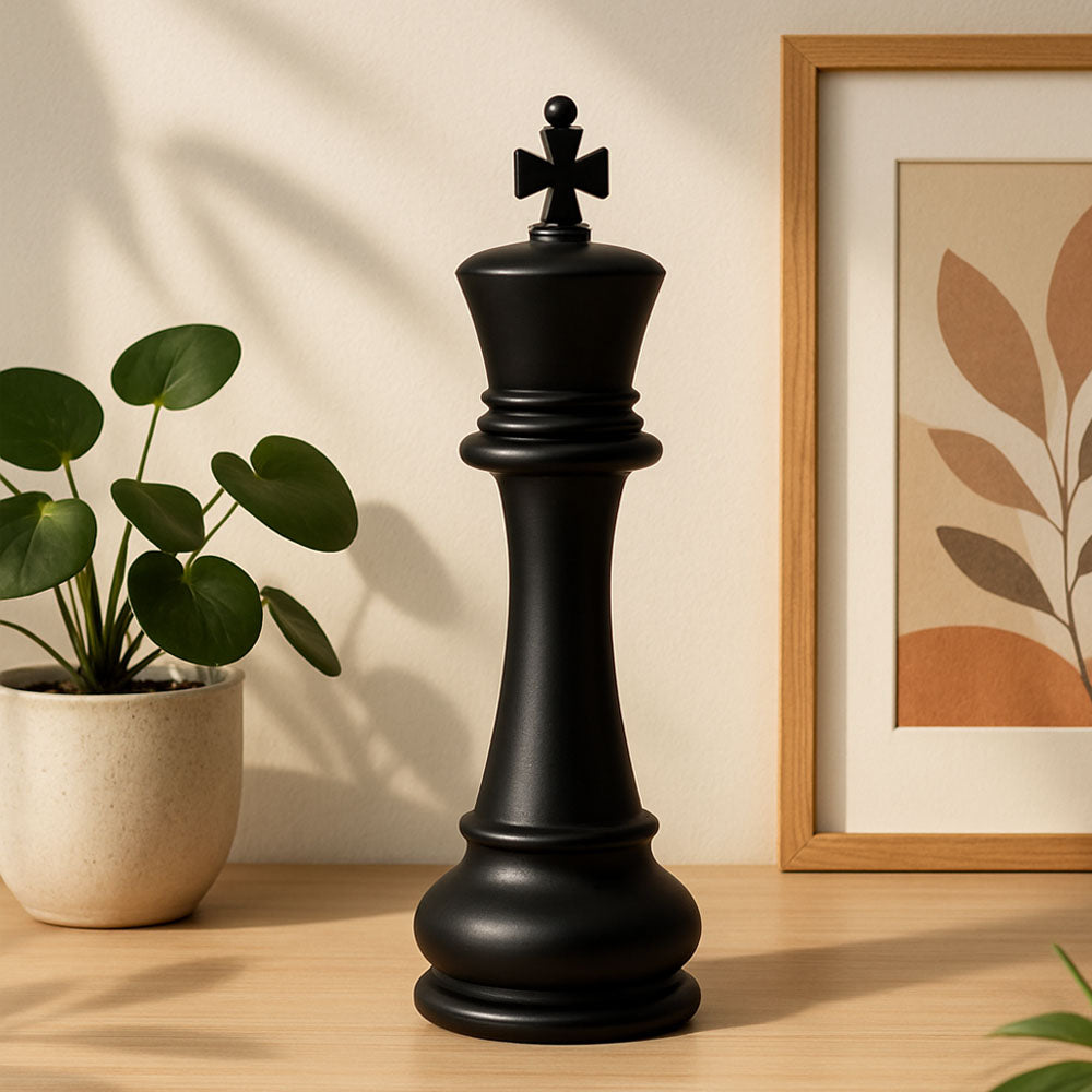 Oros King Decorative Sculpture - Matte Black