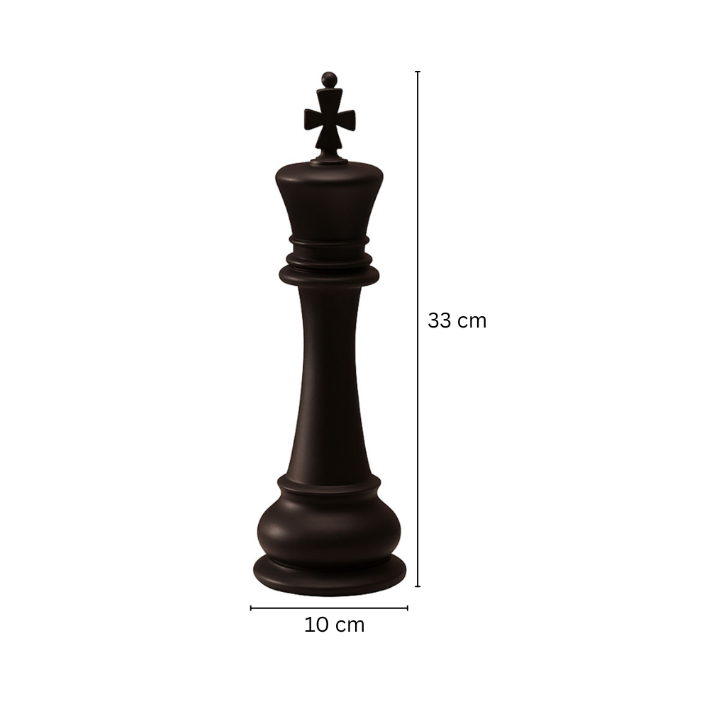 Oros King Decorative Sculpture - Matte Black