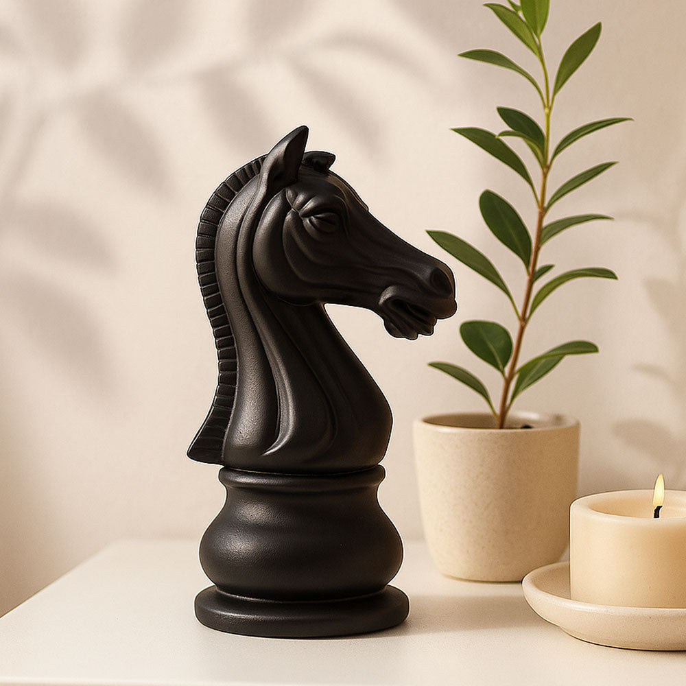 Oros Knight Decorative Sculpture - Matte Black