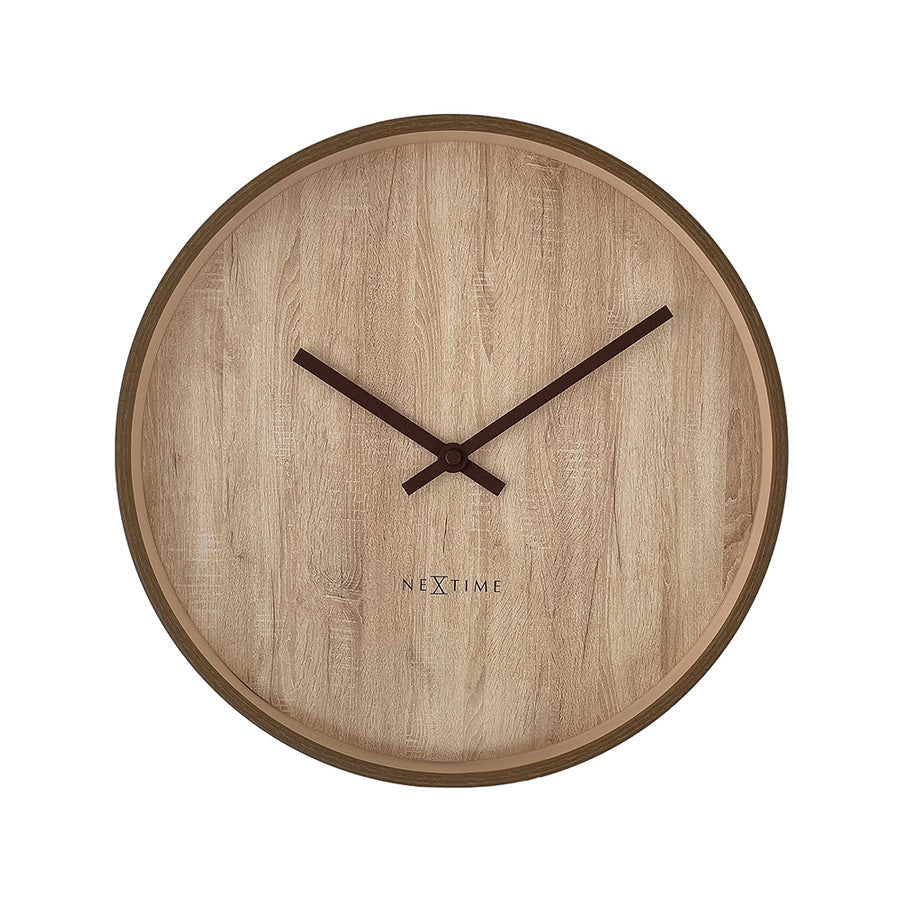 Oslo Wall Clock 50cm - Light Brown