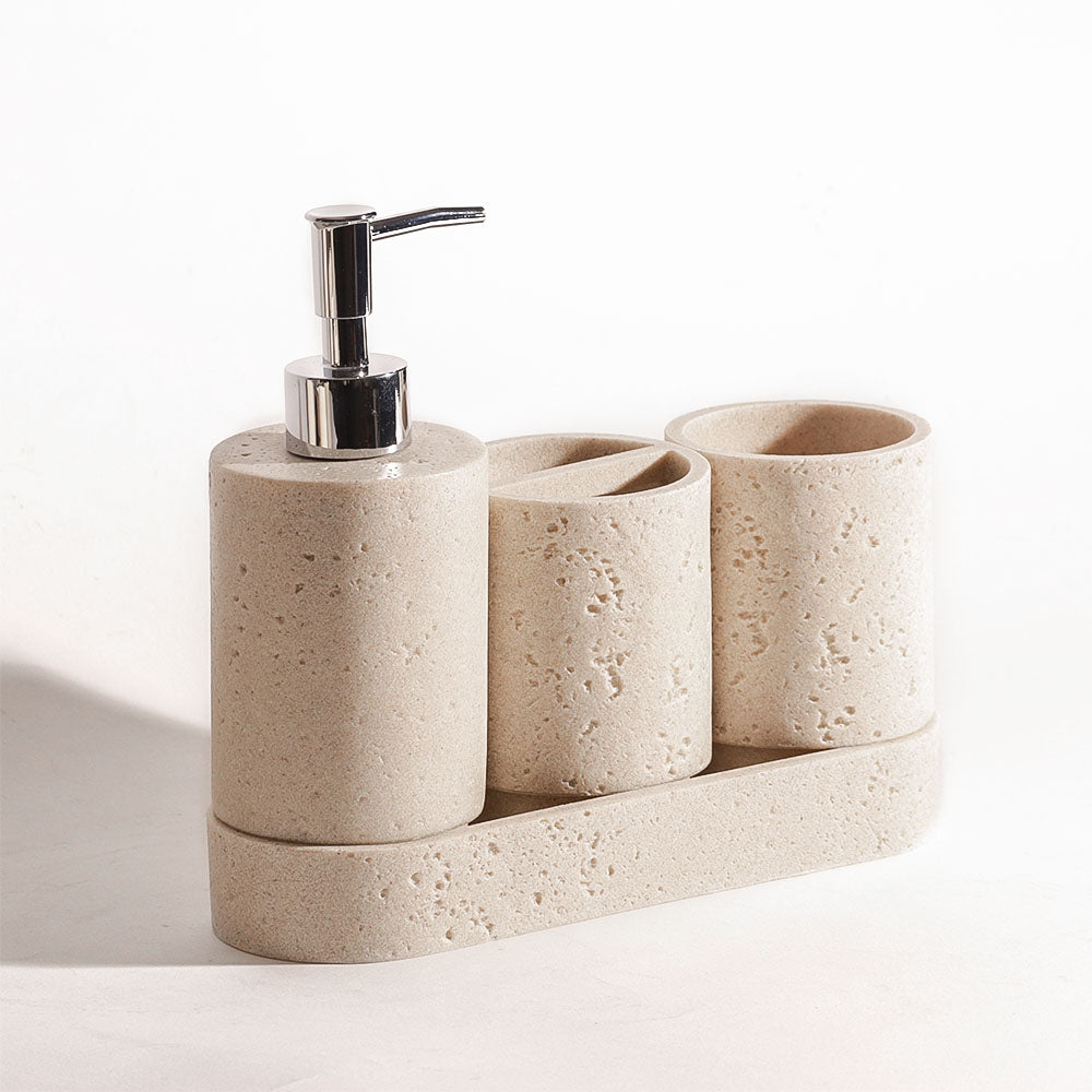 Oslo 4-piece Bathroom Set - Greige