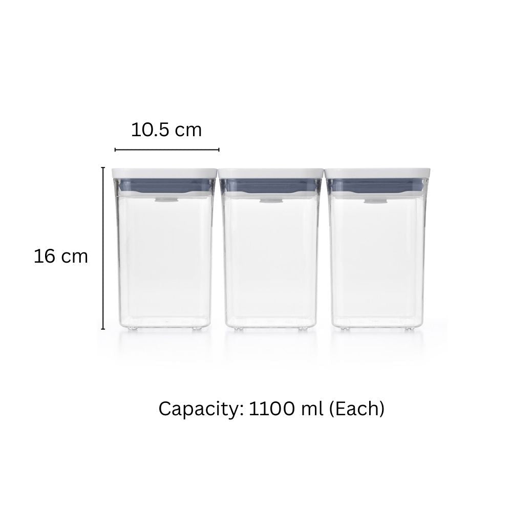 POP 3-Piece Square Container Set Small