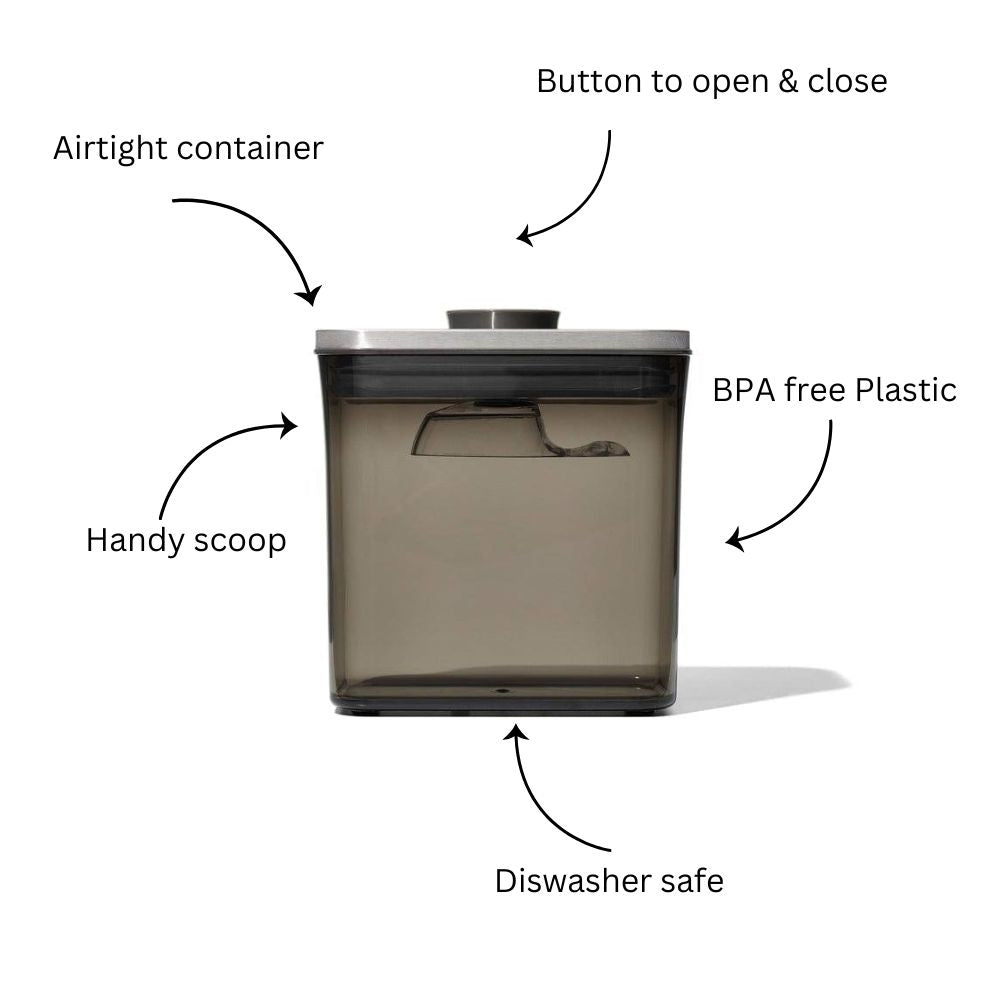 POP Tinted Coffee Storage Container With Scoop