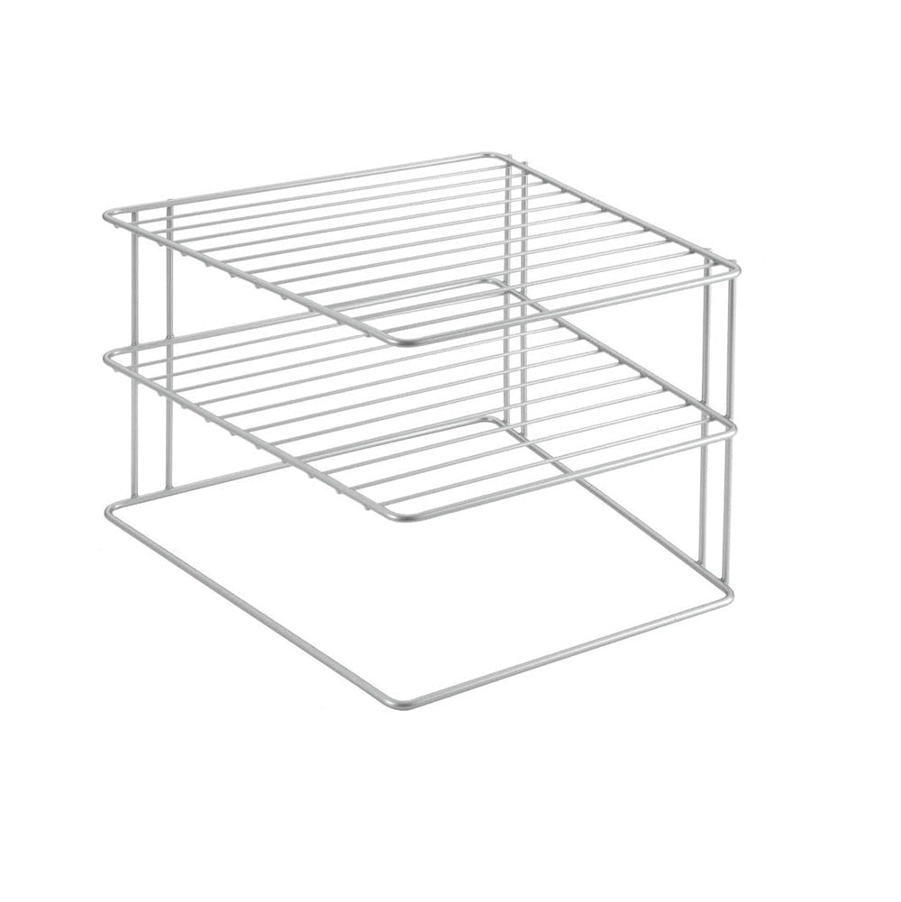 Palio 2-Tier Corner Shelf - Polytherm Silver