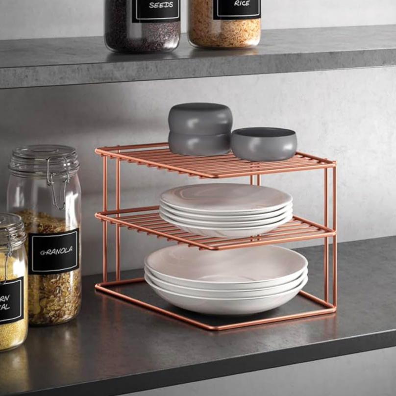 Palio 2-Tier Corner Shelf - Copper