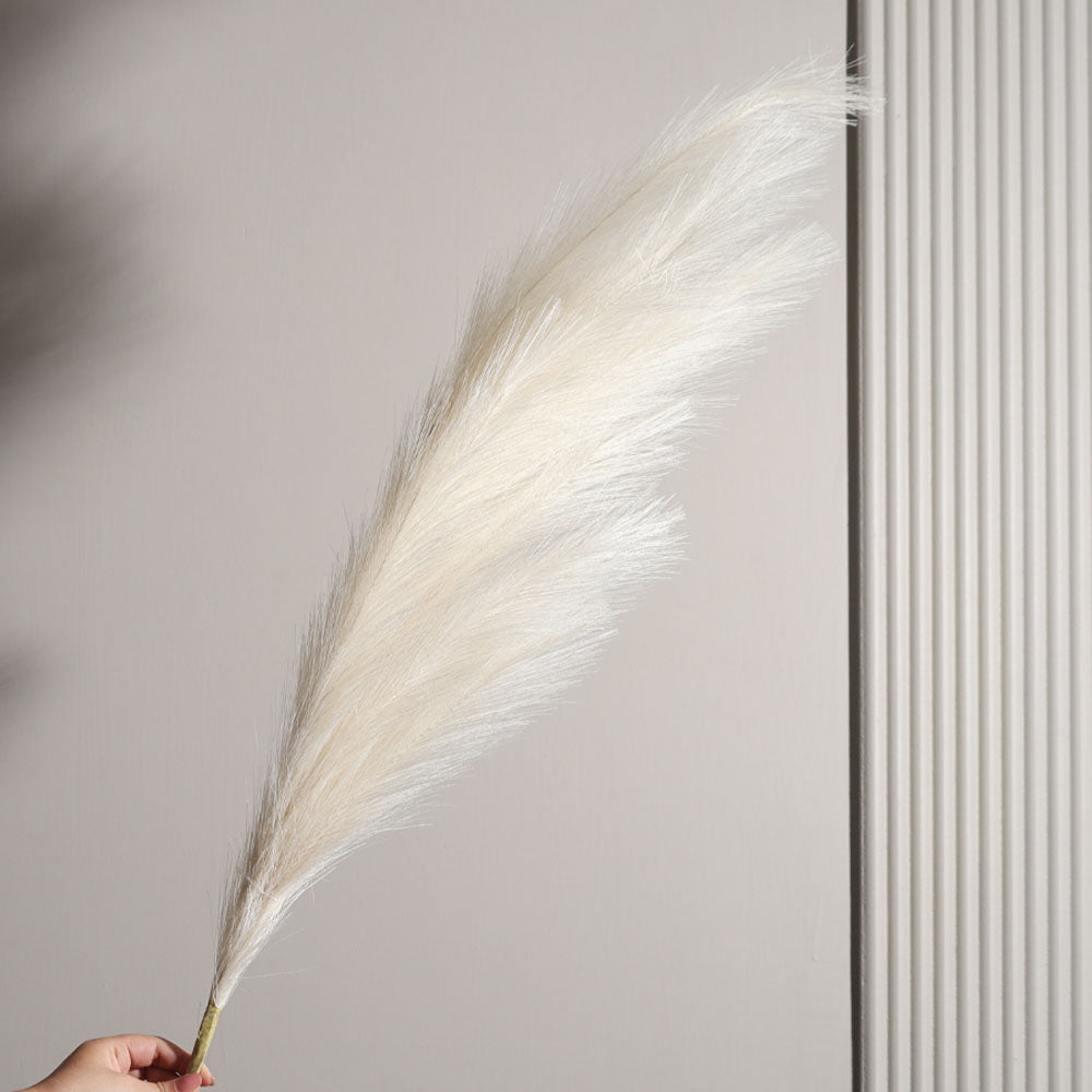 Pampas Reed Faux Stem - Cream