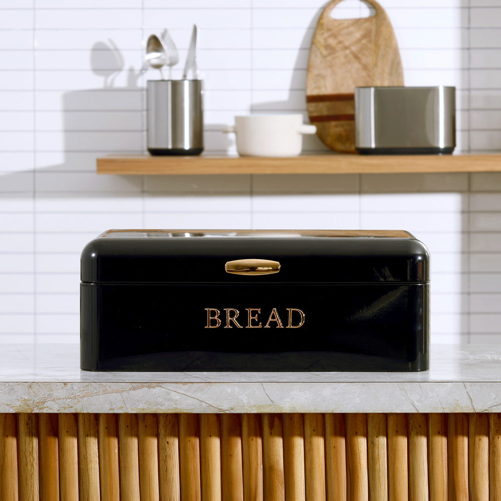 Pano Metal Bread Box - Black Copper