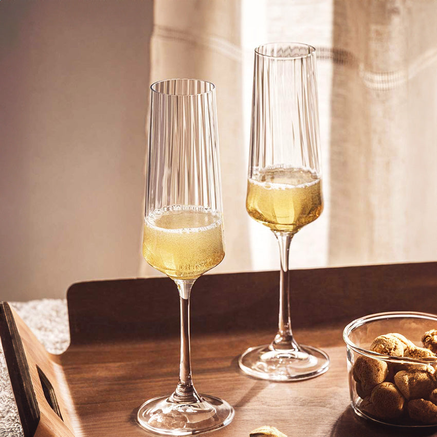 Paolo Champagne Flutes 220ml, Set of 4