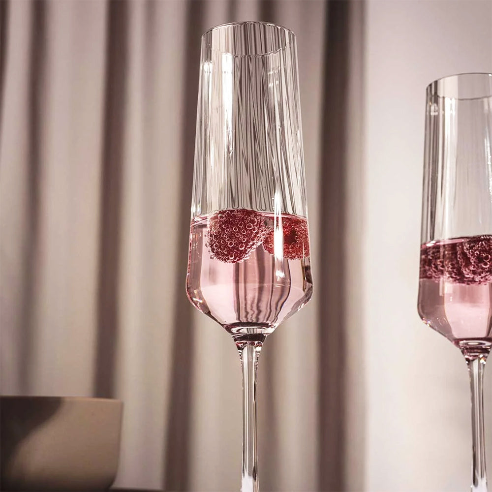 Paolo Champagne Flutes 220ml, Set of 4