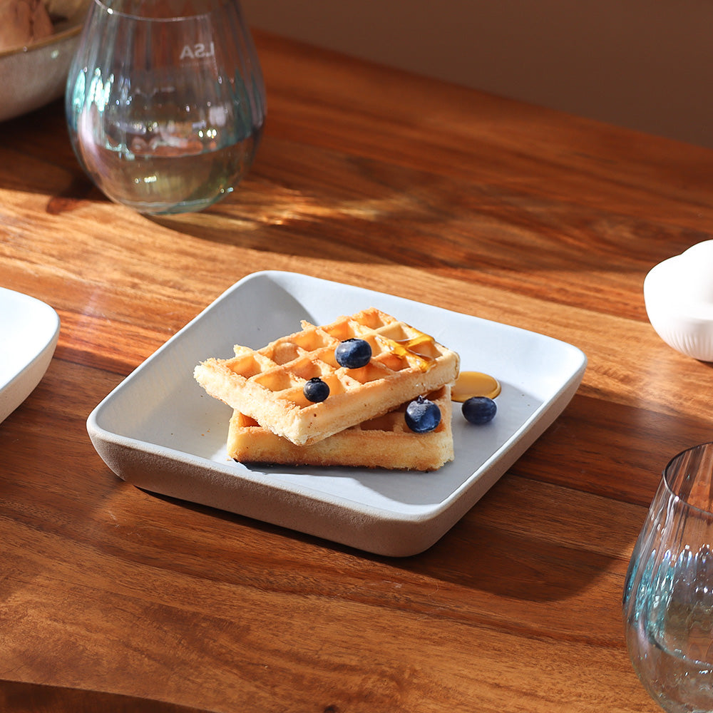 Paros Square Serving Plate Medium - Sky Blue
