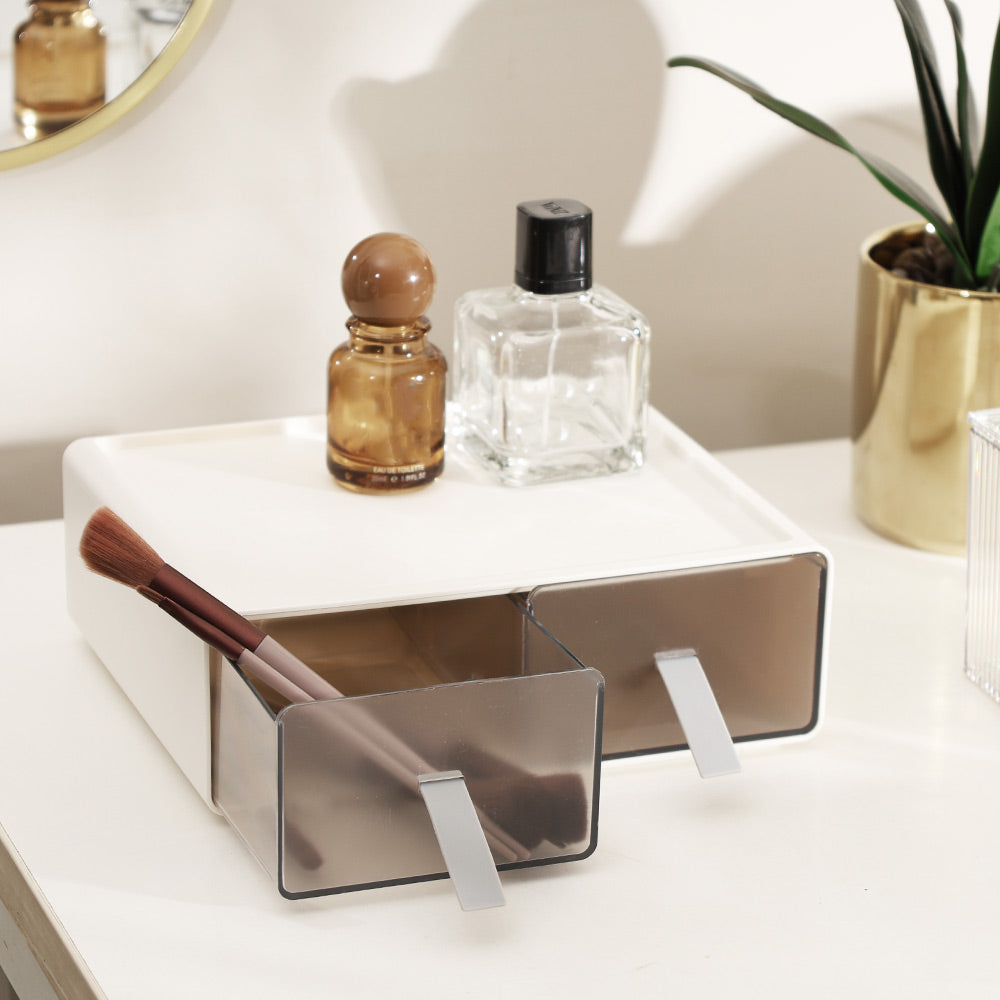 Pax Stackable Duo Slide-out Organiser - White Grey