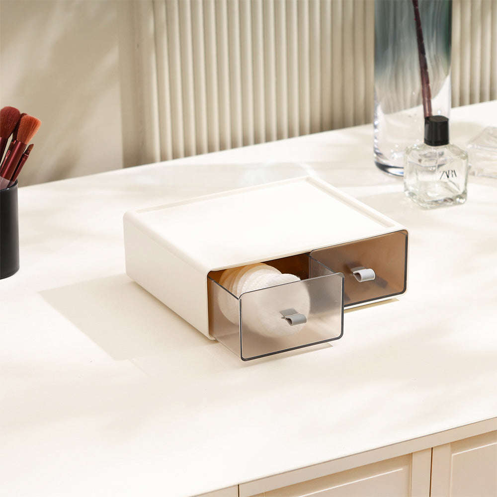 Pax Stackable Duo Slide-out Organiser - White Grey