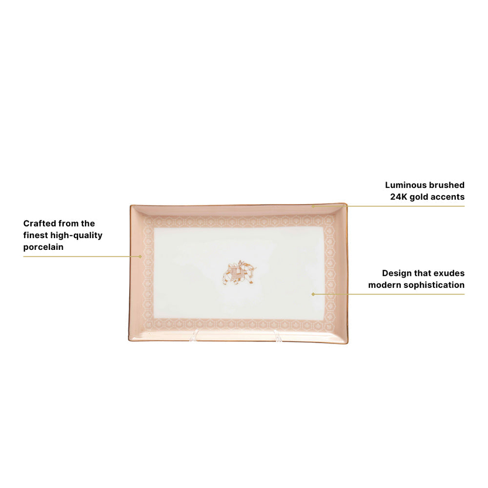 Peach Legacy Rectangular Platter