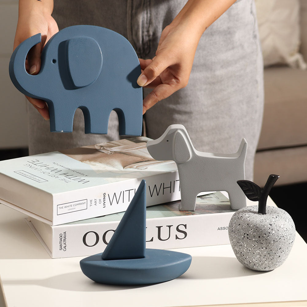 Dumbo Concrete Sculpture - Dark Grey