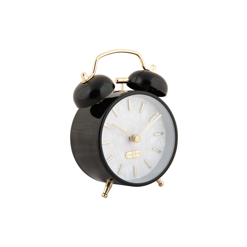 Pearl Glow Alarm Clock - Black