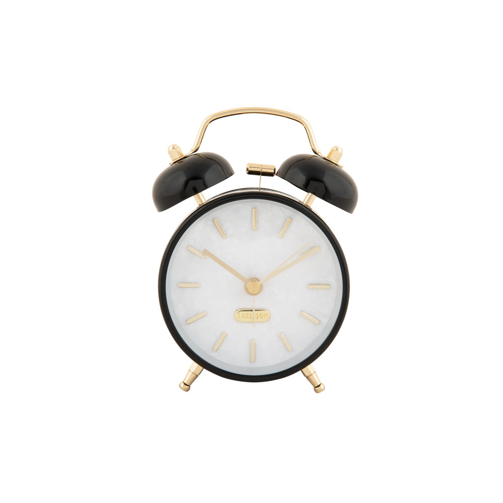 Pearl Glow Alarm Clock - Black