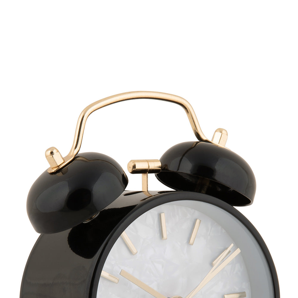 Pearl Glow Alarm Clock - Black