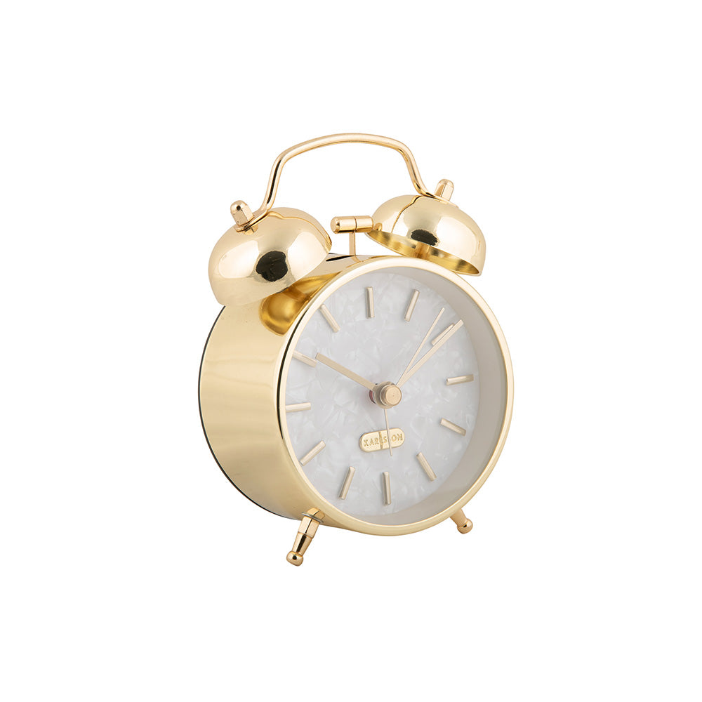 Pearl Glow Alarm Clock - Gold