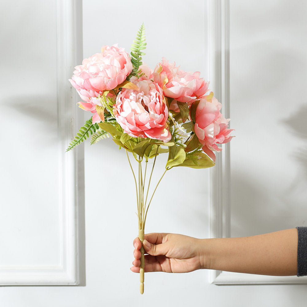 Peonies Faux Stem - Pink Sunrise