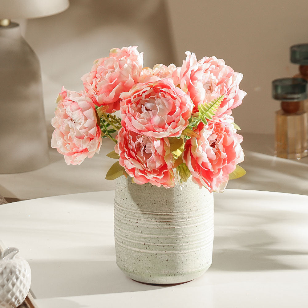 Peonies Faux Stem - Pink Sunrise