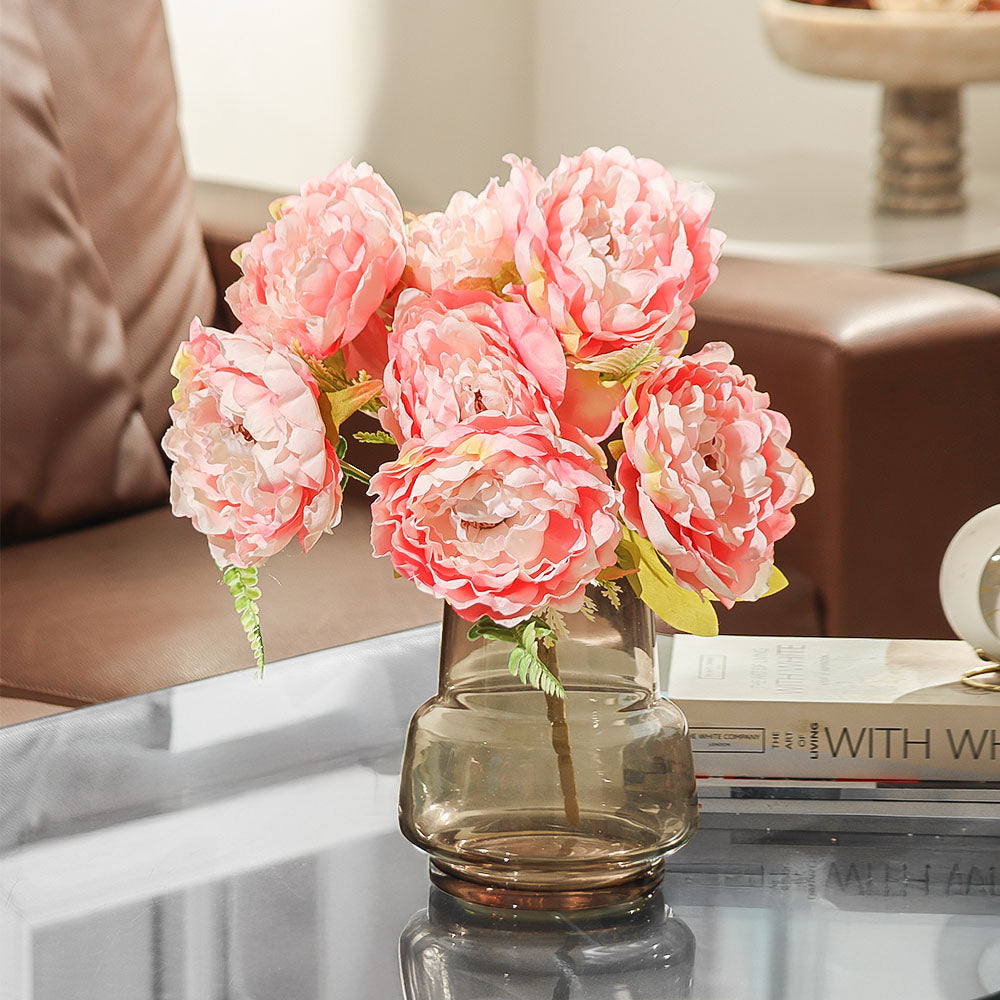Peonies Faux Stem - Pink Sunrise