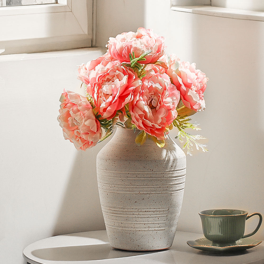 Peonies Faux Stem - Pink Sunrise