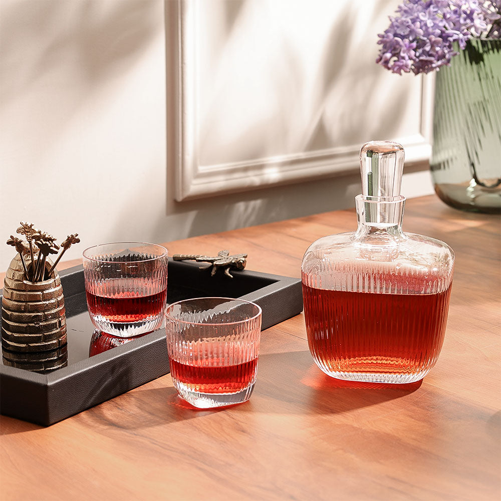 Perfect Serve Gentleman Whiskey Decanter & Glasses Set