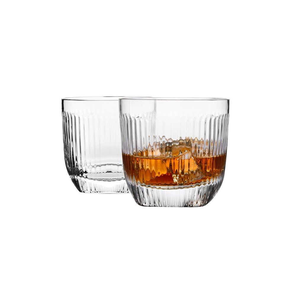 Perfect Serve Gentleman Whiskey Glasses 200ml, Set of 2