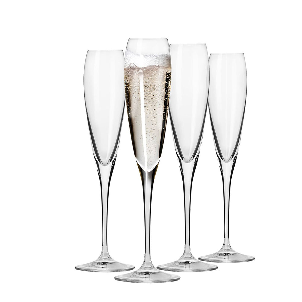 Perla Champagne Flutes 190ml, Set of 4