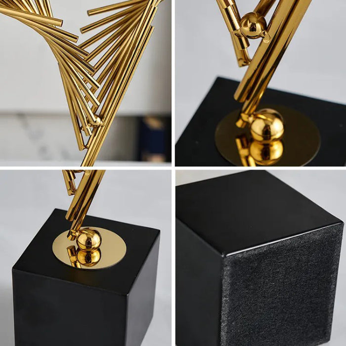 Glide Decorative Sculpture - Gold