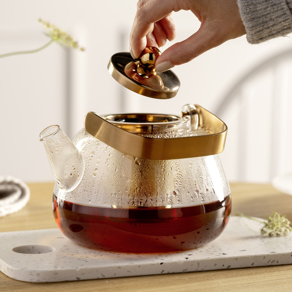 Perte Glass Teapot with Infuser 1.2L