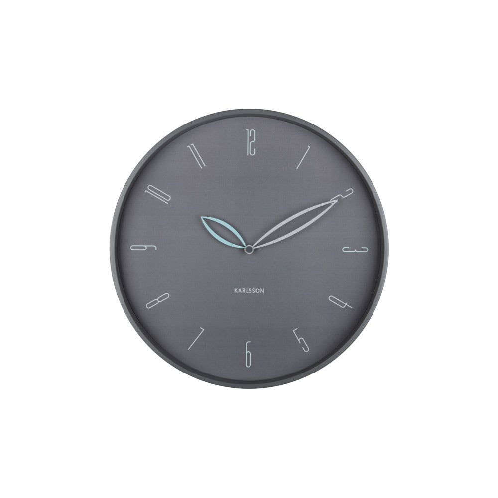 Petals Wall Clock 40cm - Dark Grey