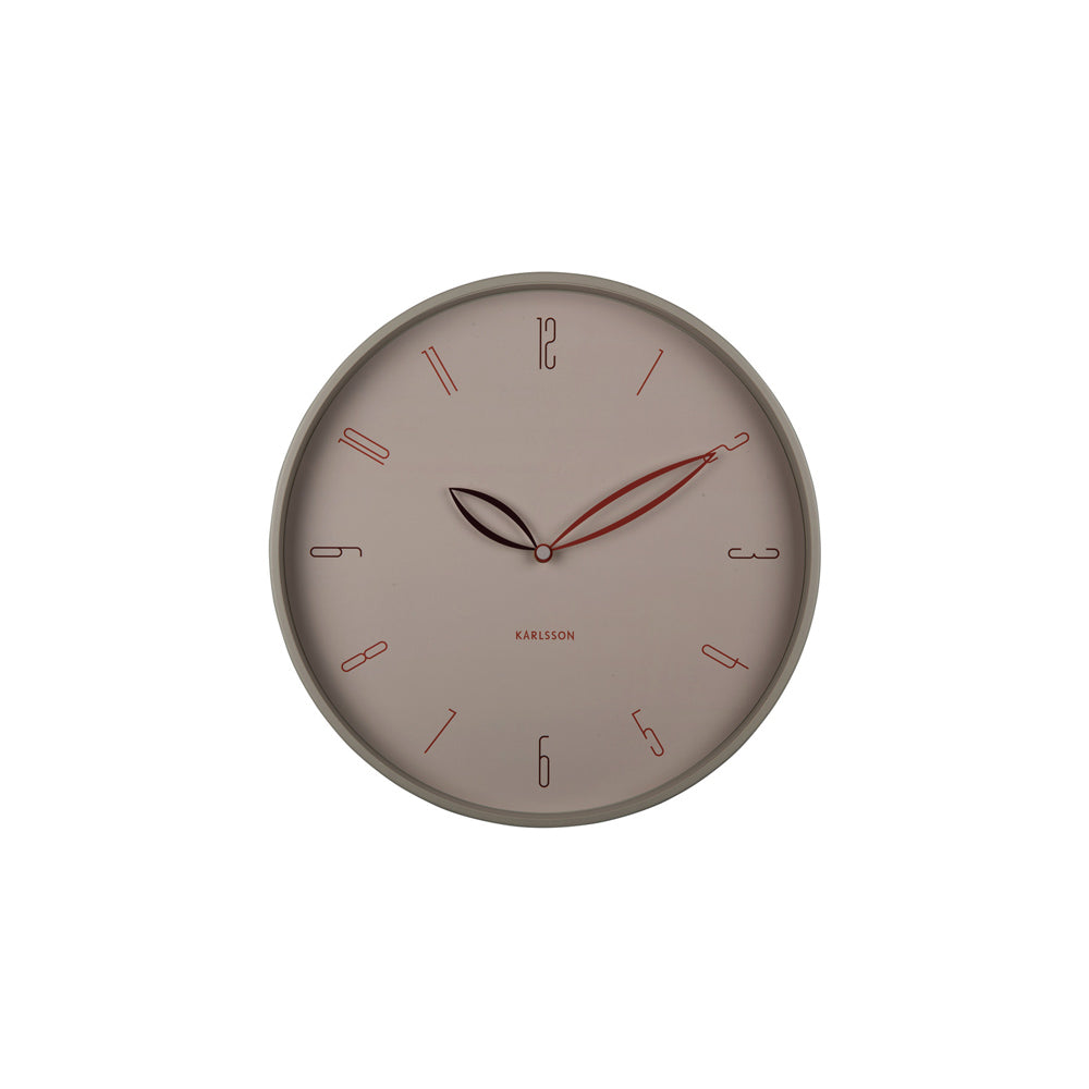 Petals Wall Clock 40cm - Warm Grey