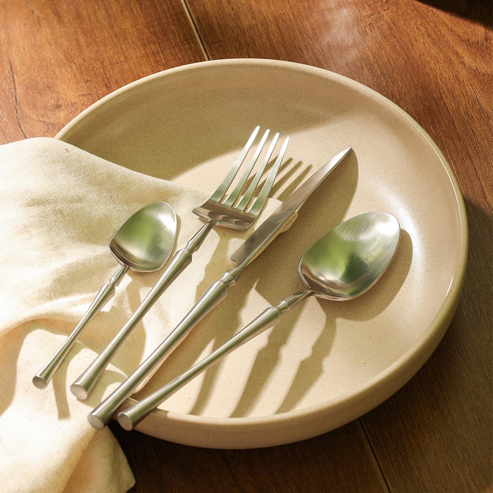 Elan 24-piece Cutlery Set - Matte Silver