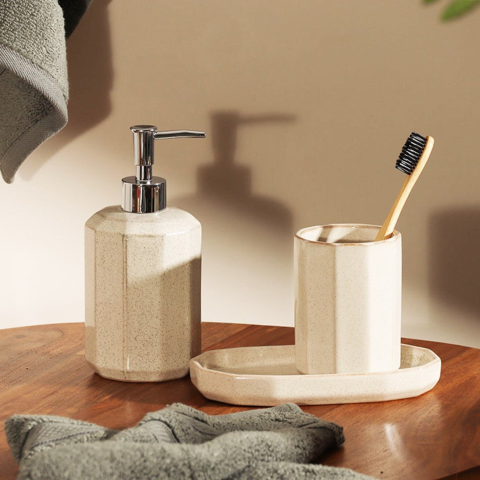 Pierre 3-piece Bathroom Set - Cream