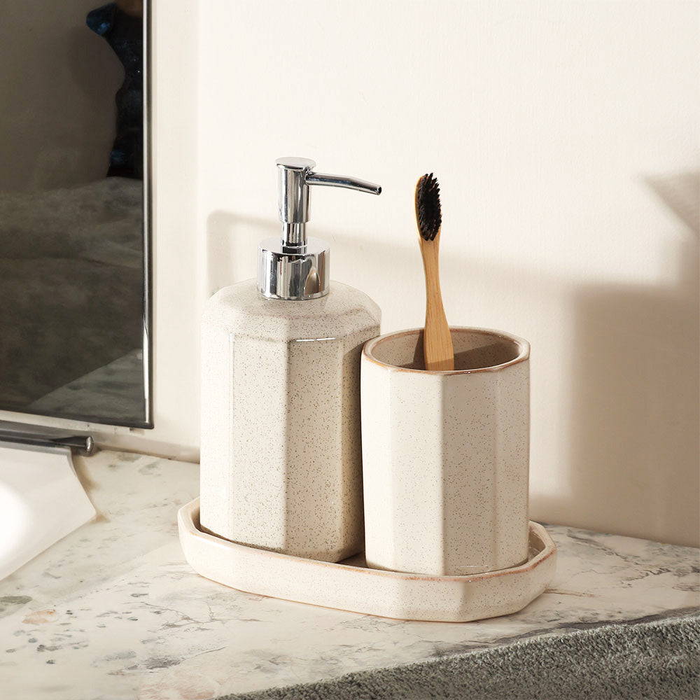 Pierre 3-piece Bathroom Set - Cream