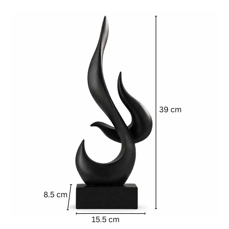 Pinnacle Decorative Sculpture - Black