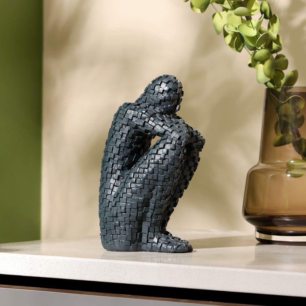 Pixel Man Decorative Accent - Dark Navy