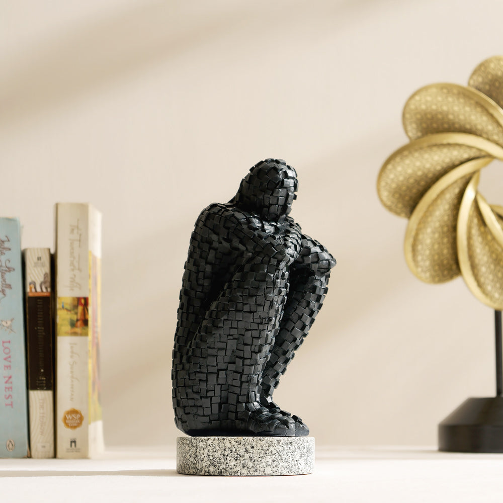 Pixel Man Decorative Accent - Dark Navy