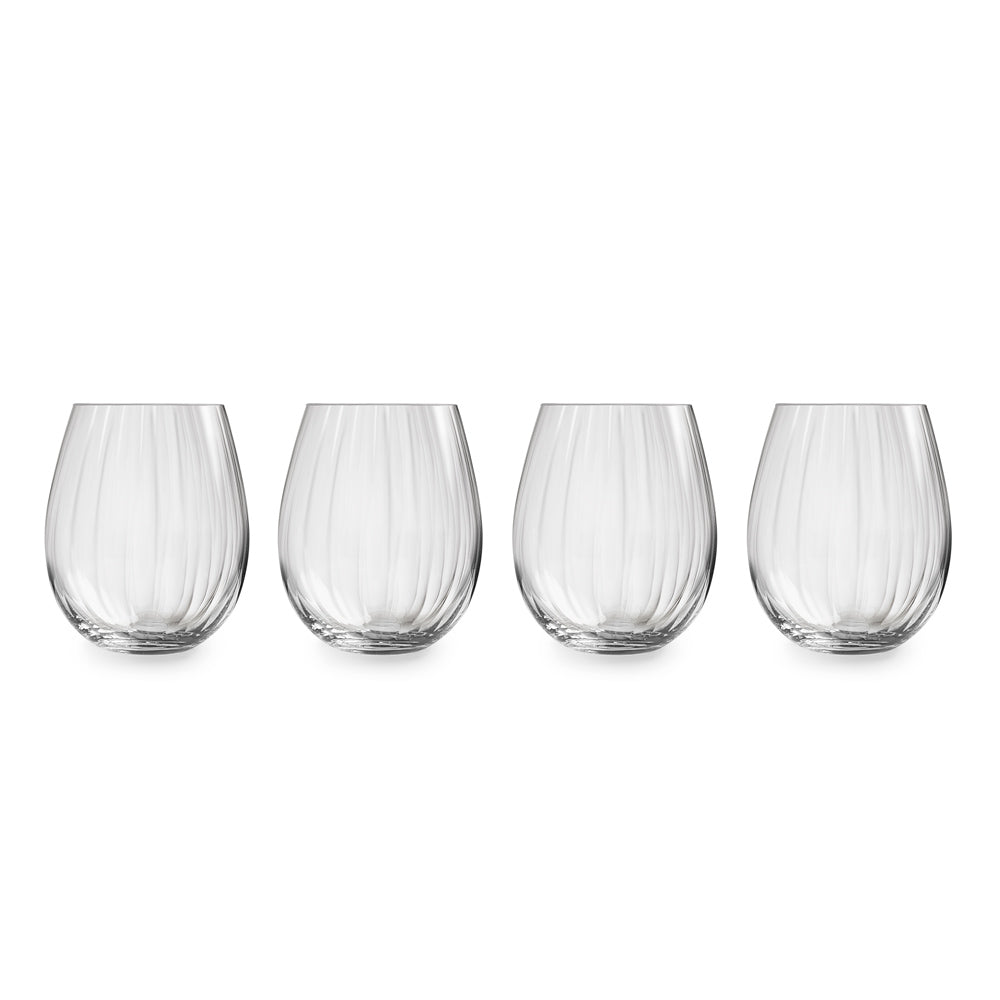 Plisse Everyday Tumblers 440ml, Set of 4