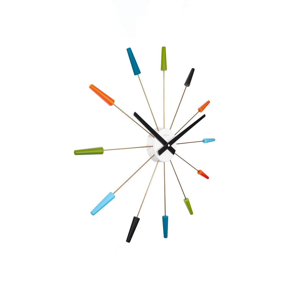 Plug Inn Wall Clock 58cm - Multicolor