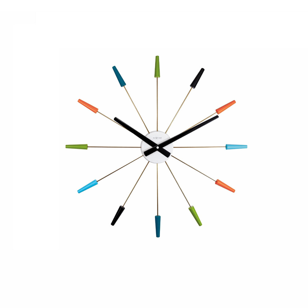 Plug Inn Wall Clock 58cm - Multicolor