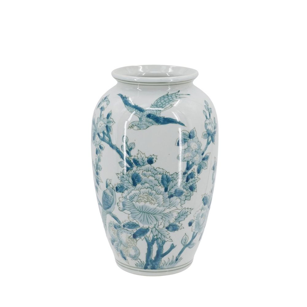 Plum Vase Medium - Blue Pheasant
