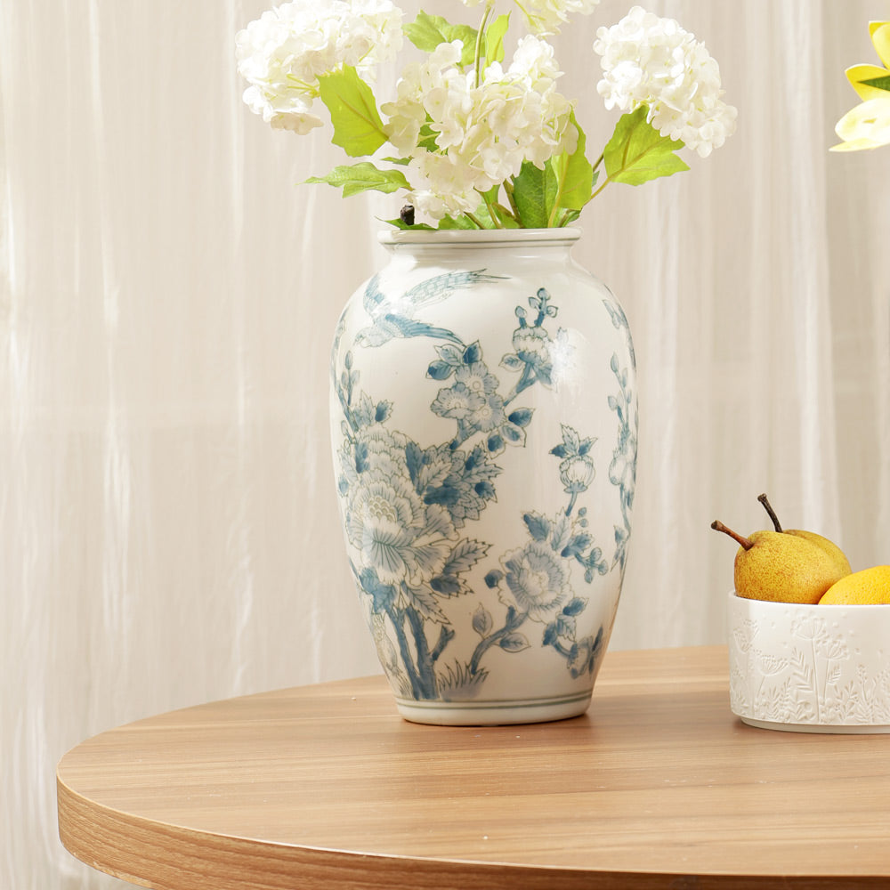Plum Vase Medium - Blue Pheasant